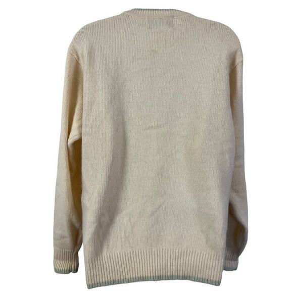 The Knit Connection by Russ Vintage Cable Knit Angora Lambswool Wool Sweater M - Picture 14 of 16